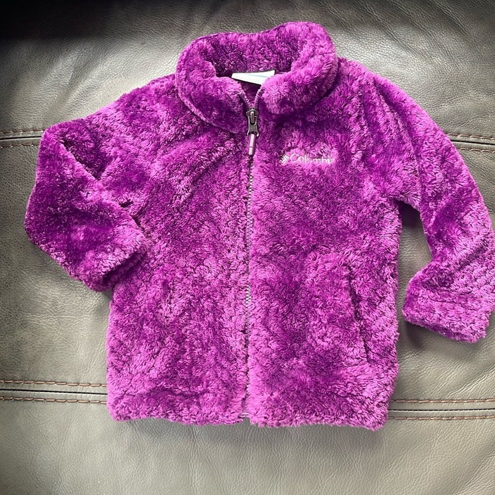 Columbia purple Benton II interchange Sherpa fleece Full Zip Hooded Jacket